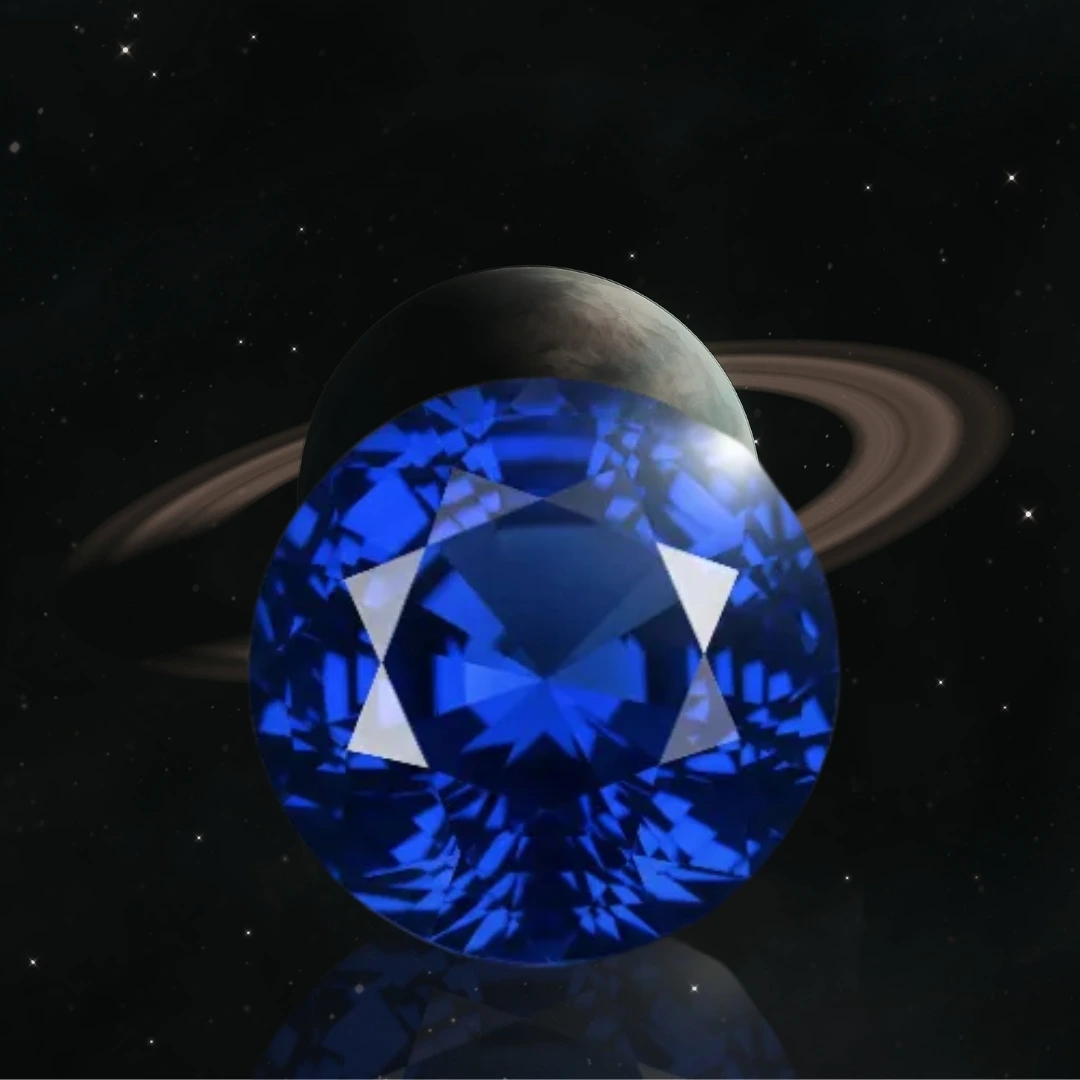 Blue Sapphire (Neelam) Stone Saturn Gemstone for Discipline & Success - Image 2